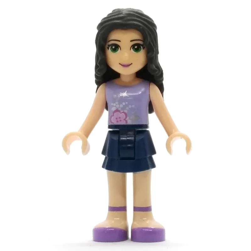 Emma - Lavender Top, Dark Blue Skirt — dans quels sets LEGO ? (fig-000219) | Brick Broker