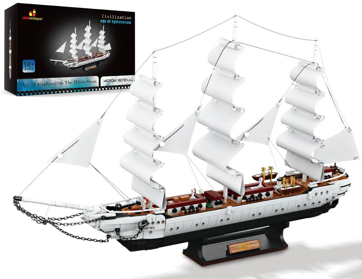 JMBricklayer Le Navire Le Cygne Blanc (JMB-40104) - prix | Brick Broker