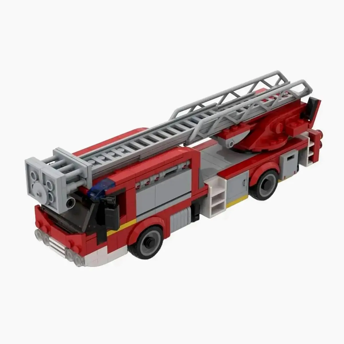 BlueBrixx Camion-échelle de pompiers à plancher bas (BB-102715) - prix | Brick Broker