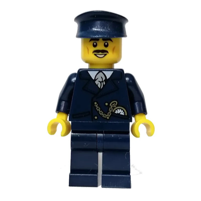 Tram Driver, Dark Blue Torso, Dark Blue Legs,… — minifigurine LEGO | Brick Broker
