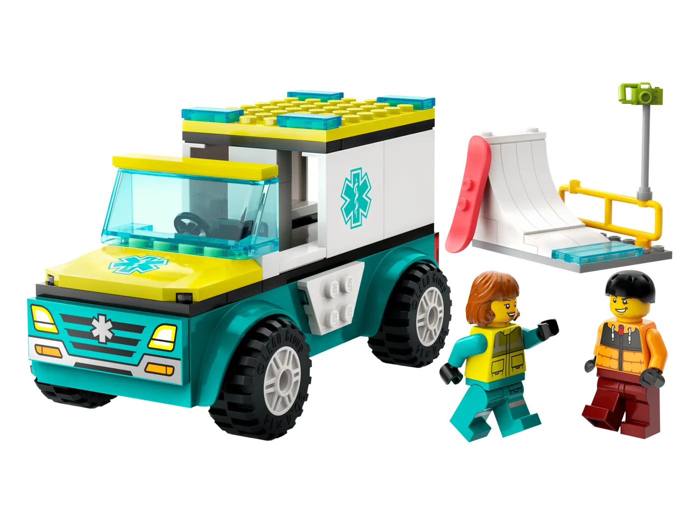 LEGO 60403 Ambulance d'urgence et snowboarder - prix | Brick Broker