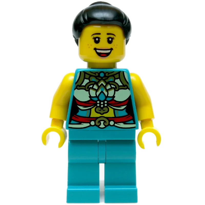 Dark Turquoise Torso, Chinese Decorations, Da… — minifigurine LEGO | Brick Broker