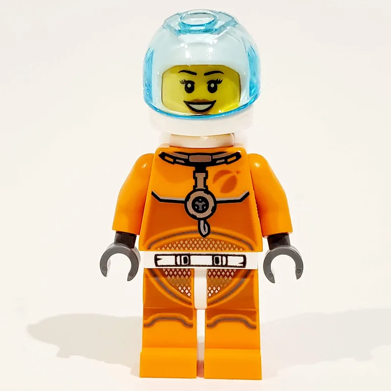 Astronaut - Orange Torso and Legs, White Helm… — minifigurine LEGO | Brick Broker