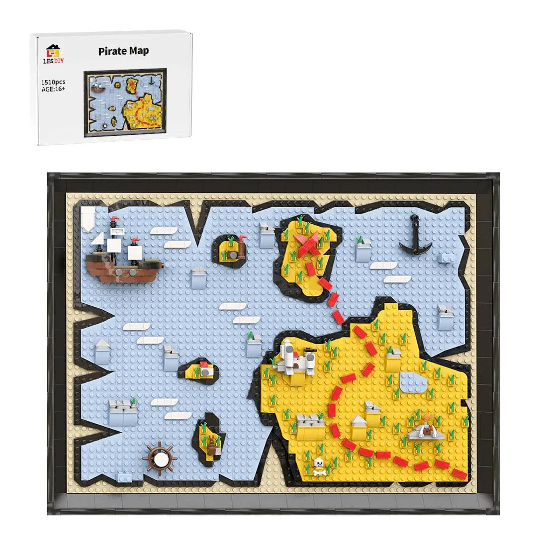 LesDiy La Carte - Carte des Pirates UCS (LESDIY-3638699) - prix | Brick Broker