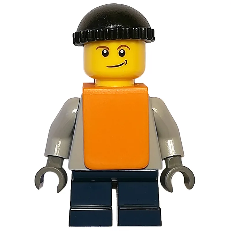Boy, Plain Light Bluish Gray Torso, Short Dar… — minifigurine LEGO | Brick Broker