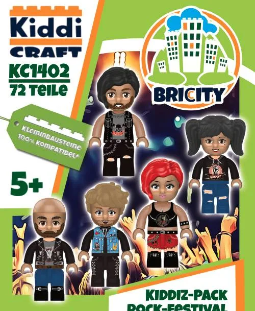 Kiddicraft KIDDIZ Ensemble de figurines Festival Rock (KID-KC1402) - prix | Brick Broker