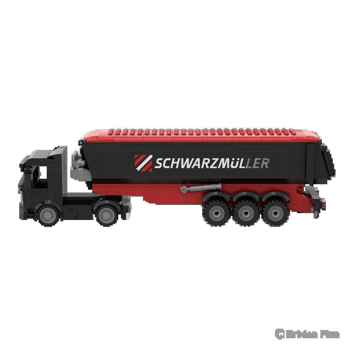 BRIXIES Tracteur Schwarzmüller™ avec remorque benne (BRIXIES-222.831) - prix | Brick Broker