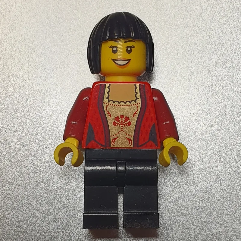 Woman, Corset, Black Legs, Black Hair — dans quels sets LEGO ? (fig-007385) | Brick Broker
