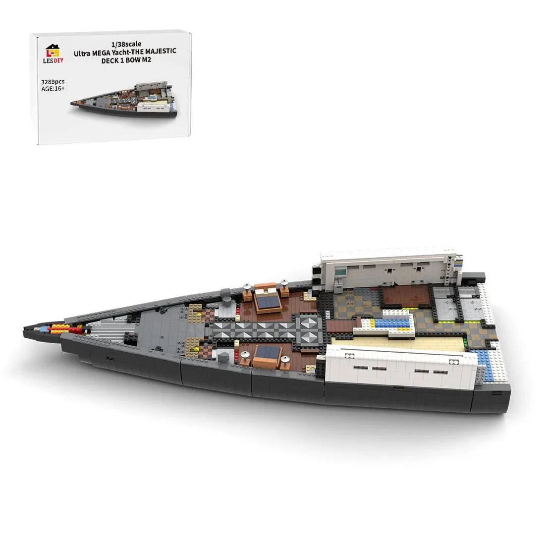 LesDiy Ultra MEGA Yacht - Partie 1 Module 2 Pont 1 Proue (LESDIY-3655865) - prix | Brick Broker