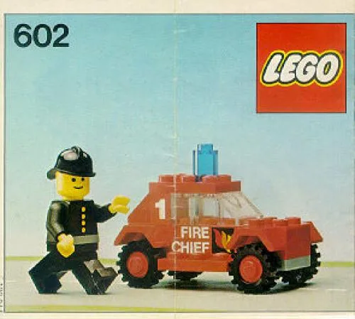 LEGO 602 Voiture du Chef des Pompiers - prix | Brick Broker