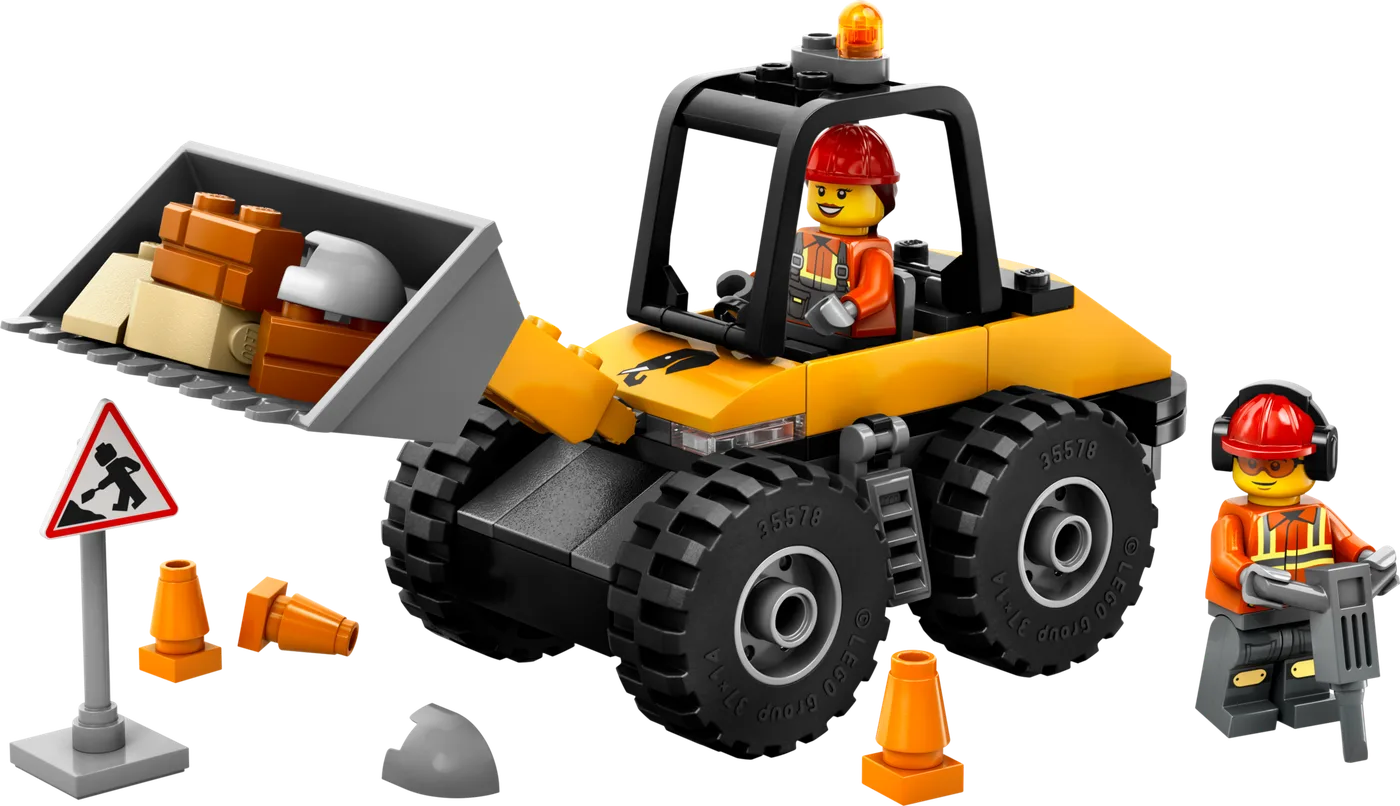 LEGO 60450 Chargeuse sur Pneus de Construction Jaune - prix | Brick Broker