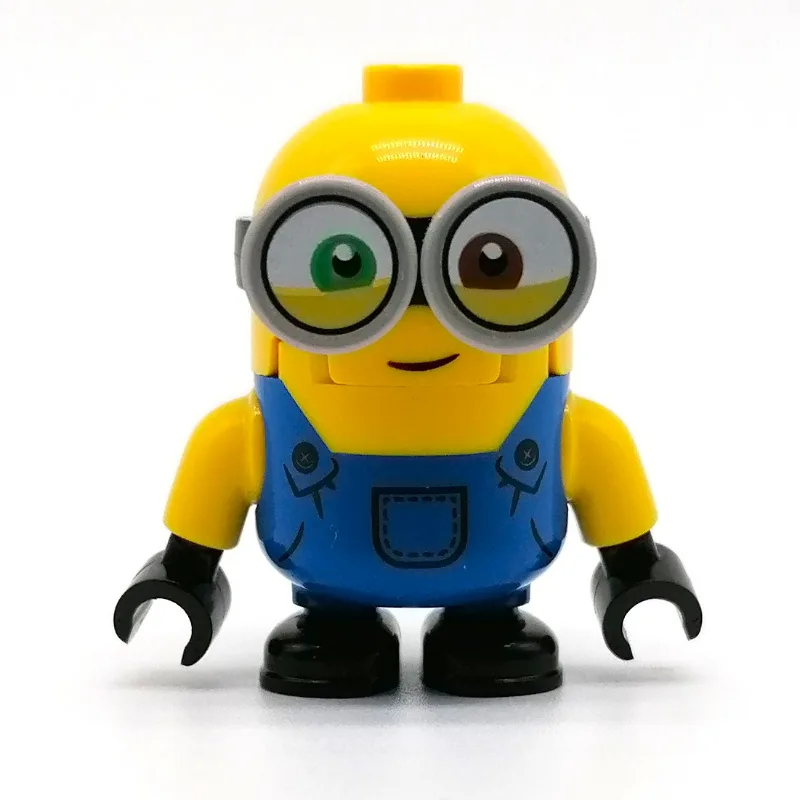Minion Bob - Blue Overall, Half Closed Eyes — minifigurine LEGO | Brick Broker