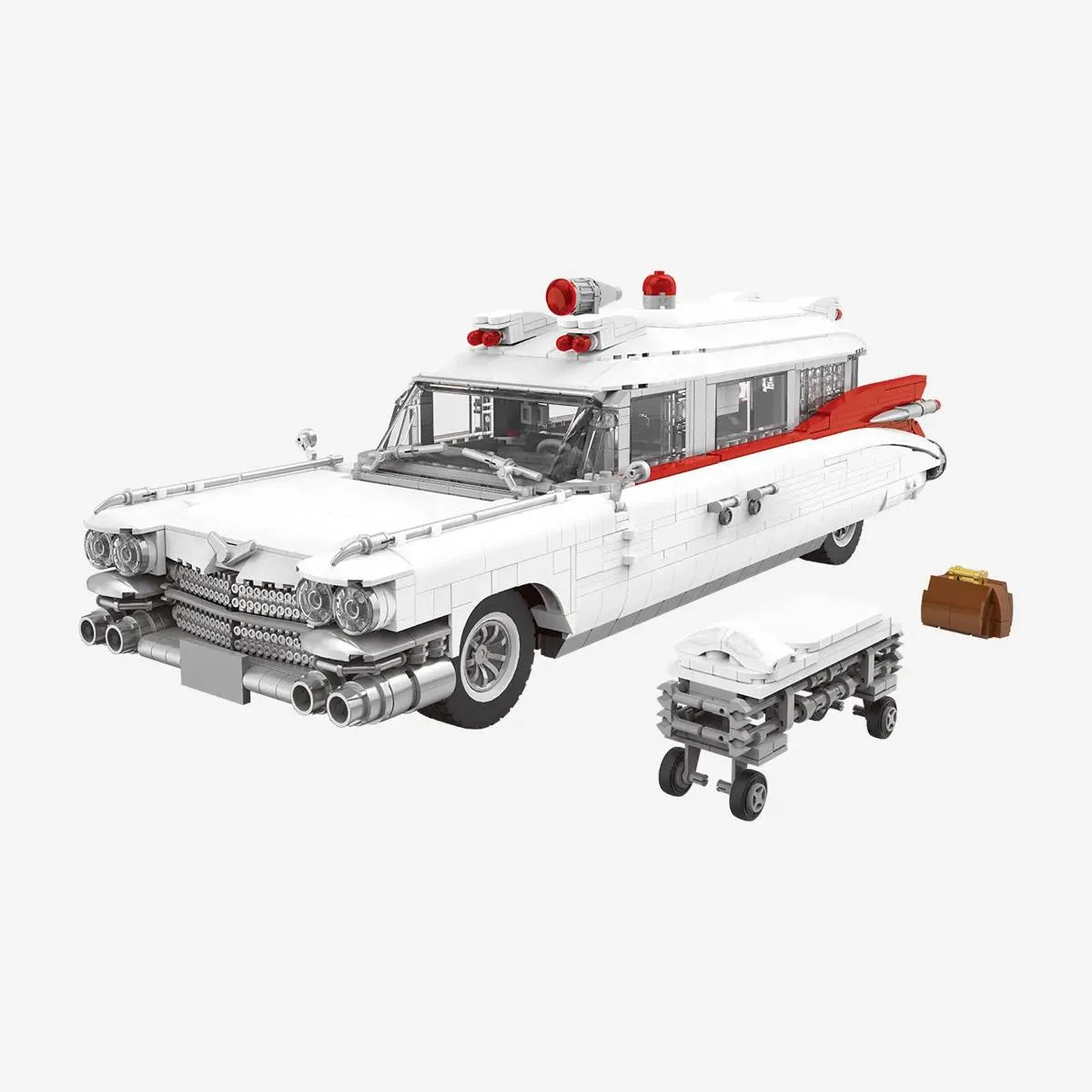BlueBrixx Ambulance américaine blanche de 1959 (BB-109728) - prix | Brick Broker