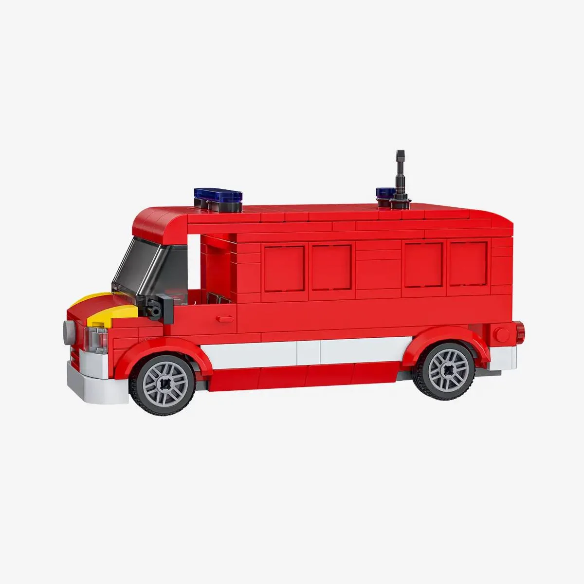 BlueBrixx Centre d'opérations du minibus de pompiers (BB-110145) - prix | Brick Broker