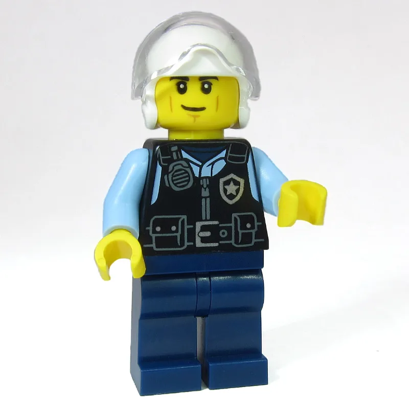 Police Officer, Pilot - Black Torso, Dark Blu… — minifigurine LEGO | Brick Broker