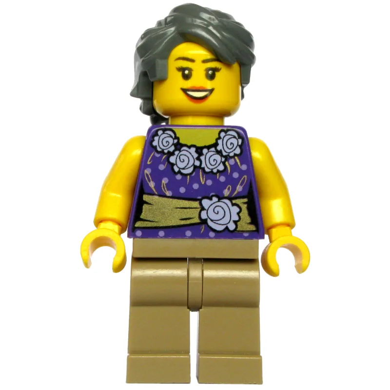 Dark Purple Torso, Dark Tan Legs, Dark Bluish… — minifigurine LEGO | Brick Broker