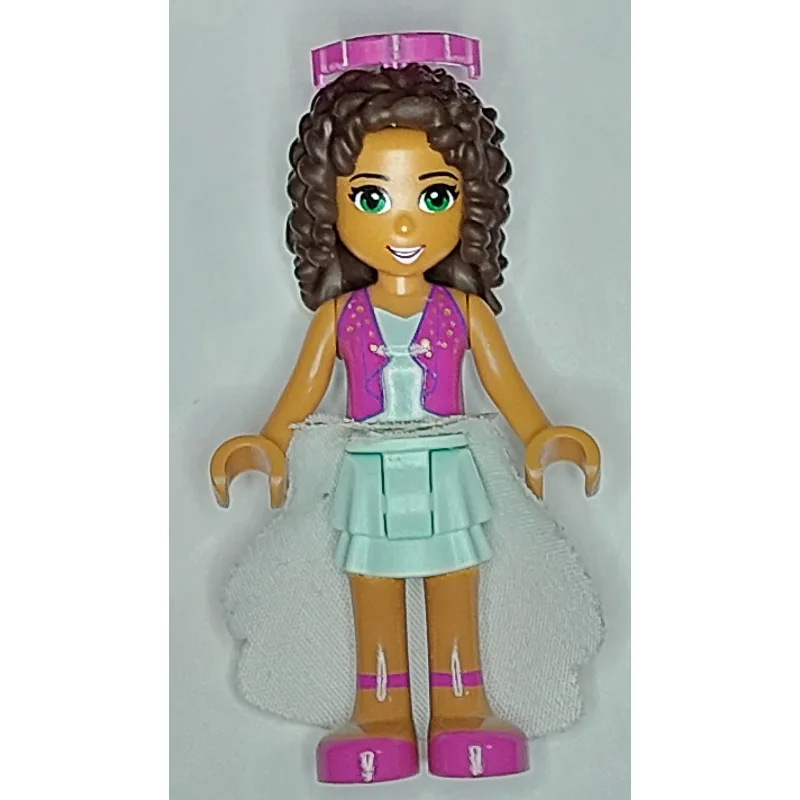 Andrea- Magenta Vest, Light Aqua Skirt — dans quels sets LEGO ? (fig-002588) | Brick Broker