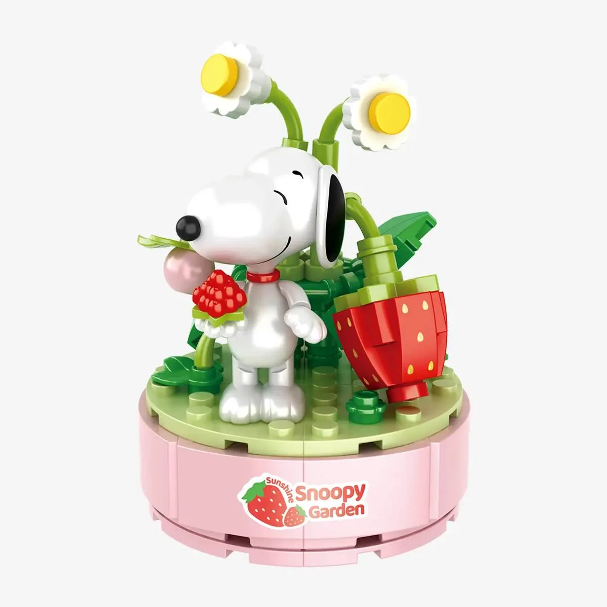 BlueBrixx Jardin de Snoopy "Fraises en pot" (BB-108606) - prix | Brick Broker