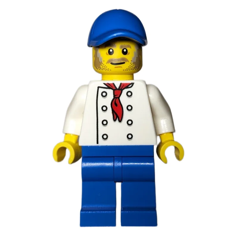 Chef, White Torso, Blue Legs, Blue Cap — dans quels sets LEGO ? (fig-013640) | Brick Broker