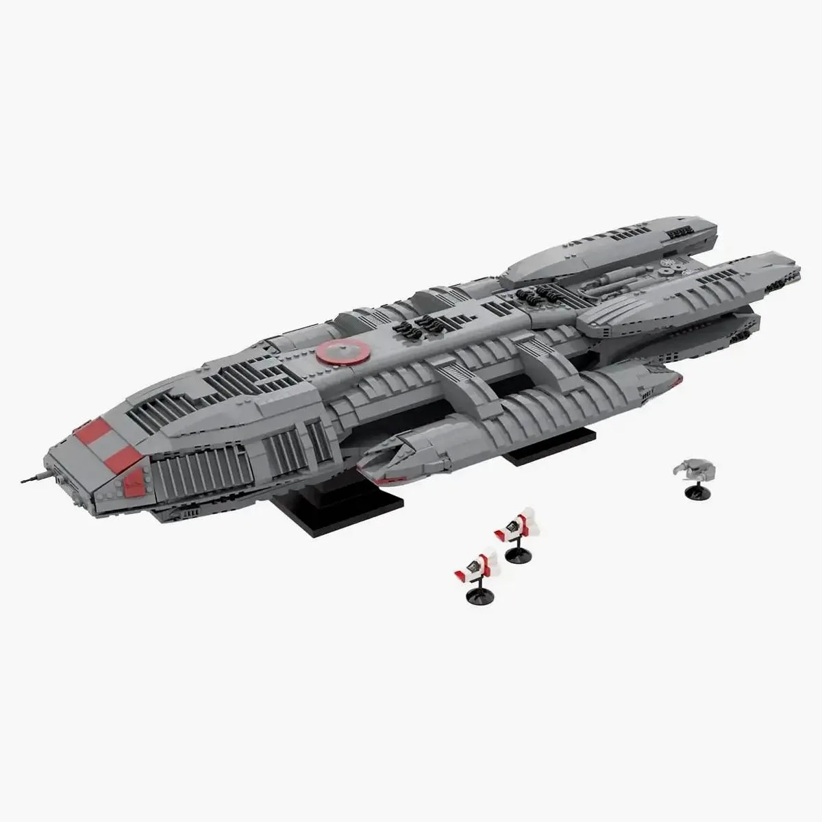 BlueBrixx Grand vaisseau-mère futuriste (BB-108752) - prix | Brick Broker