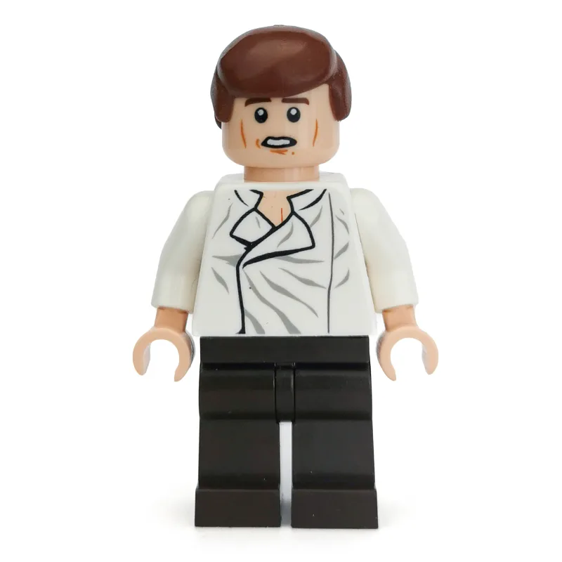 Han Solo, White Shirt, Dark Brown Legs, Dual… — minifigurine LEGO | Brick Broker