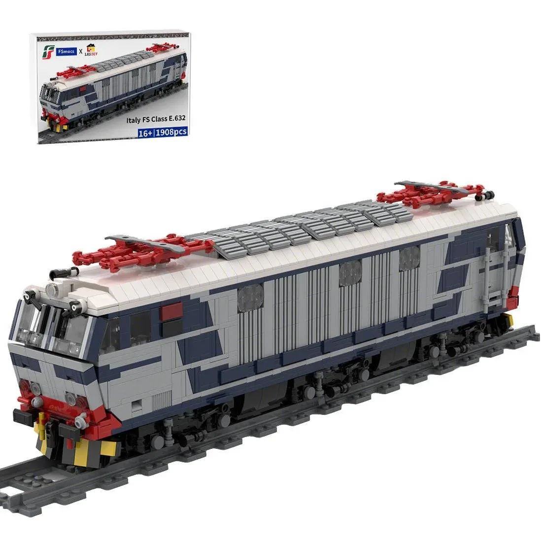LesDiy Train locomotive électrique italien E.632 (LESDIY-3666526) - prix | Brick Broker
