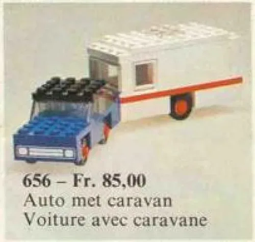 LEGO 656 Voiture et caravane - prix et où acheter | Brick Broker