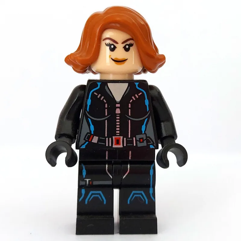 Black Widow, Black Jumpsuit, Dark Azure Highl… — minifigurine LEGO | Brick Broker