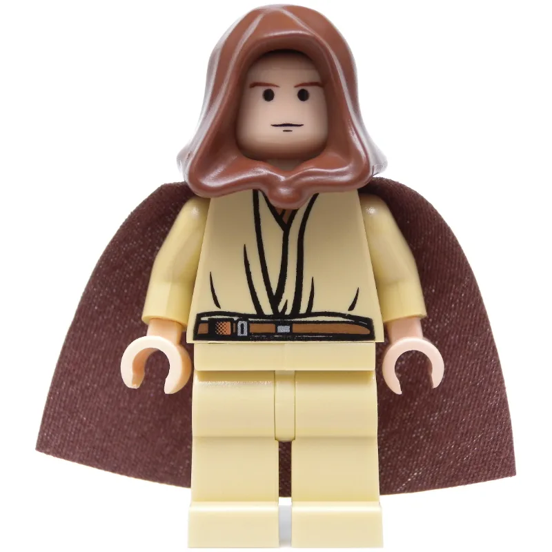Obi-Wan Kenobi, Padawan, Reddish Brown Hood a… — minifigurine LEGO | Brick Broker