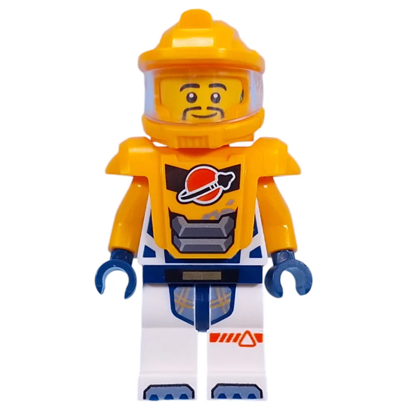 Astronaut, White Spacesuit, Bright Light Oran… — minifigurine LEGO | Brick Broker
