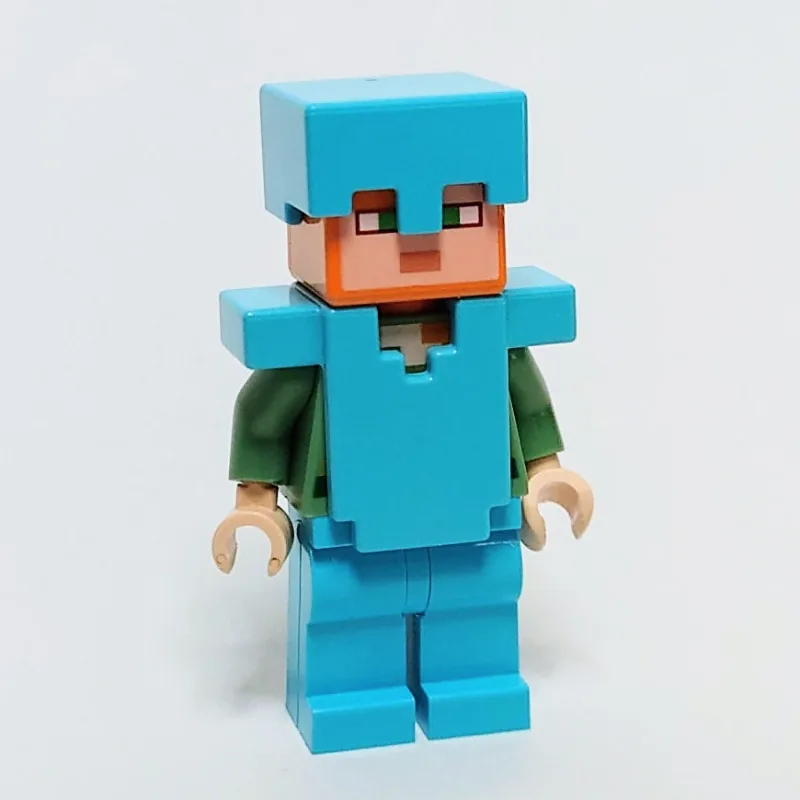Alex with Medium Azure Helmet and Armor — minifigurine LEGO | Brick Broker