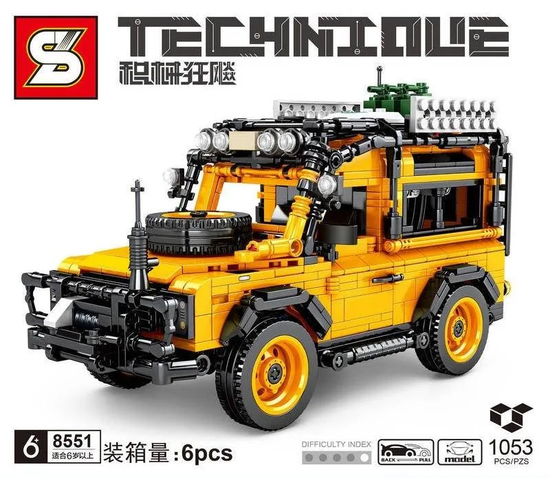 Sembo Véhicule tout-terrain jaune à friction (SEM-8551) - prix | Brick Broker