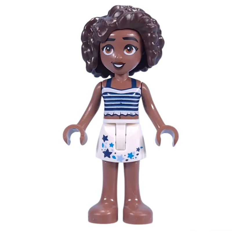 Aliya - White/Dark Blue Top, White Skirt — minifigurine LEGO | Brick Broker