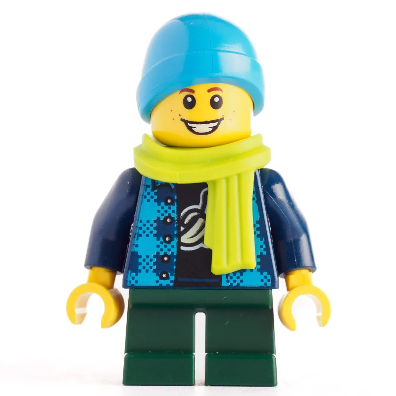 Kid, Dark Blue Torso, Dark Green Legs, Blue C… — minifigurine LEGO | Brick Broker