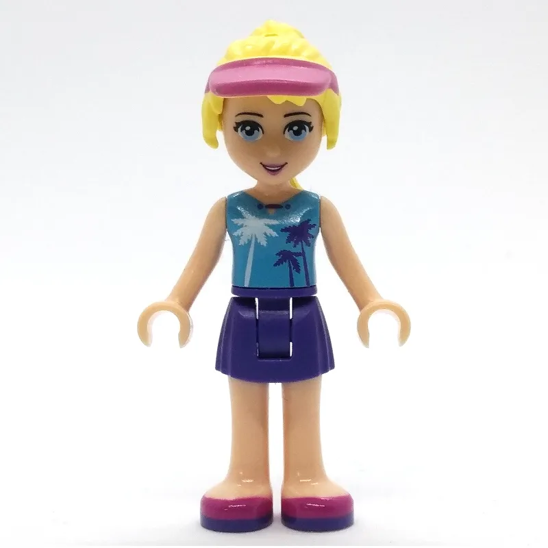 Stephanie - Medium Azure Top, Dark Purple Ski… — minifigurine LEGO | Brick Broker
