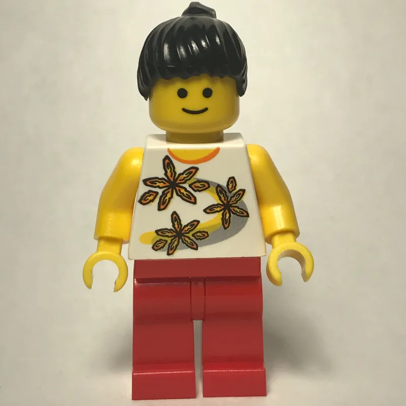 White Torso, Red Legs, Black Hair — dans quels sets LEGO ? (fig-009202) | Brick Broker