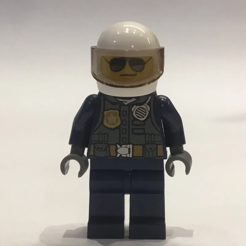 Policeman Tony Maverick, Dark Bluish Gray Ves… — minifigurine LEGO | Brick Broker