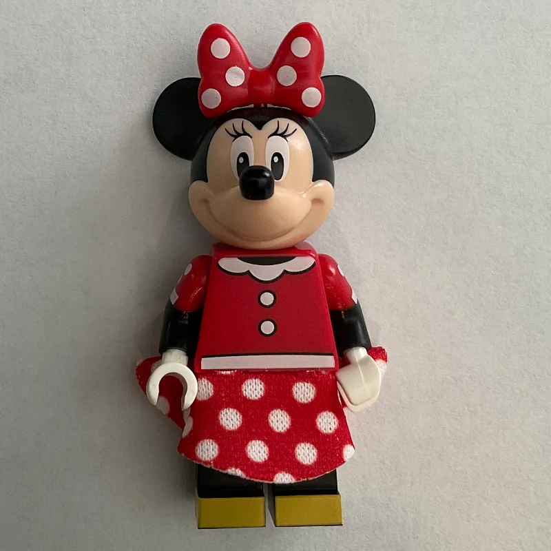 Minnie Mouse with Red with White Spots Skirt… — minifigurine LEGO | Brick Broker