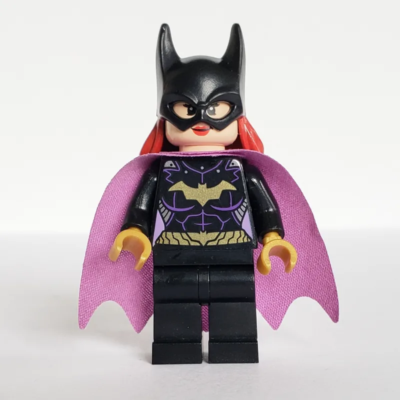 Batgirl, Black Suit, Medium Lavender Cape — minifigurine LEGO | Brick Broker