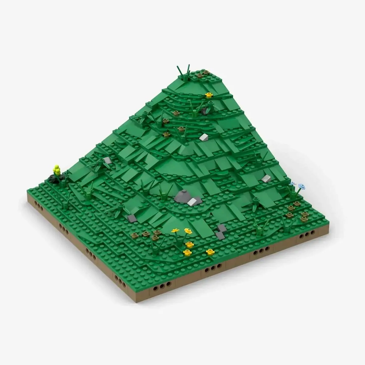 BlueBrixx Système de paysage modulaire - coin de pente de prairie (BB-108804) - prix | Brick Broker