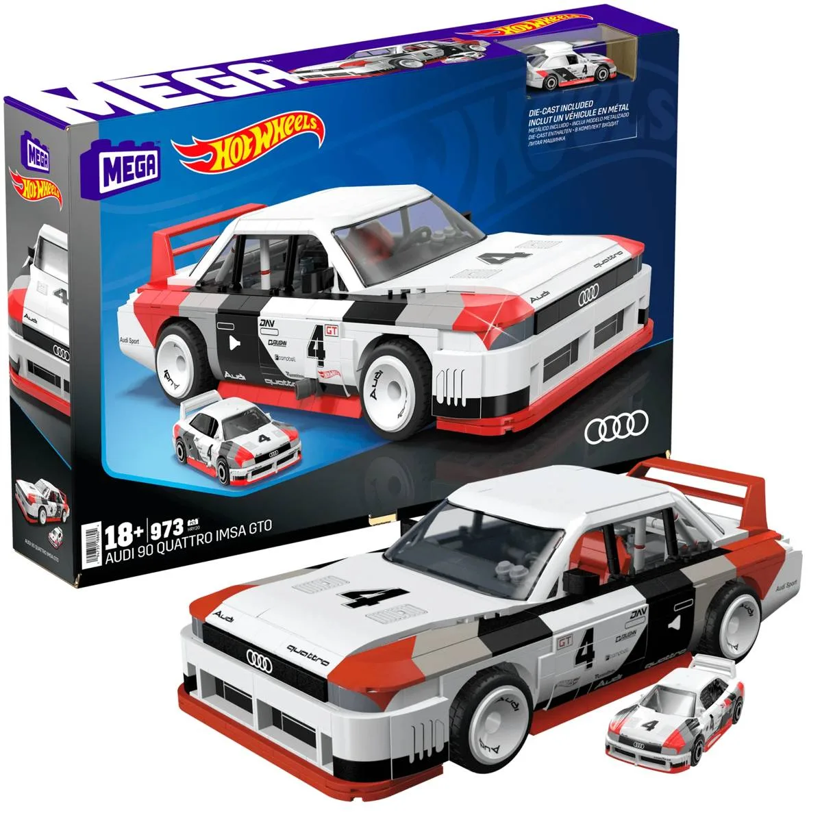 Mattel MEGA Hot Wheels Audi 90 Quattro Imsa GTO (HRY20) - prix | Brick Broker