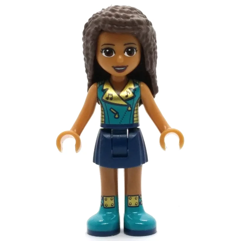Andrea - Dark Azure/Gold Jacket, Dark Blue Sk… — minifigurine LEGO | Brick Broker