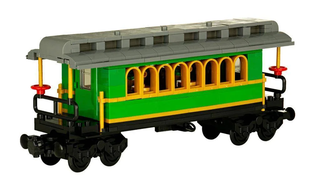 BlueBrixx Wagon de passagers de train Western classique (BB-102897) - prix | Brick Broker