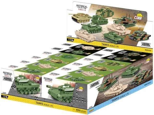 COBI Collection historique de chars de la Seconde Guerre mondiale 1/72 Présentoir (COBI-3109) - prix | Brick Broker
