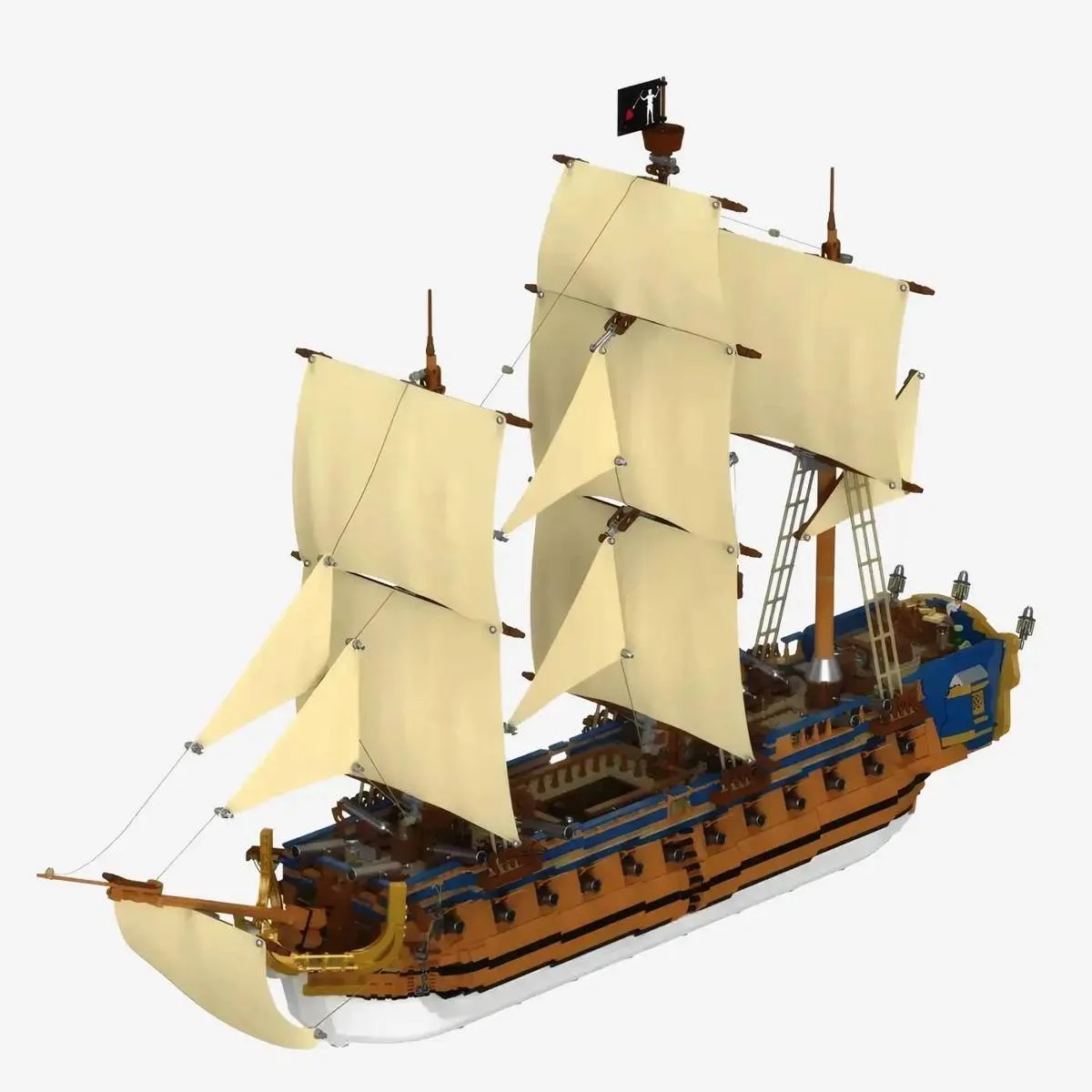 BlueBrixx Le navire de Blackbeard - La Revanche de la Reine Anne (BB-108170) - prix | Brick Broker