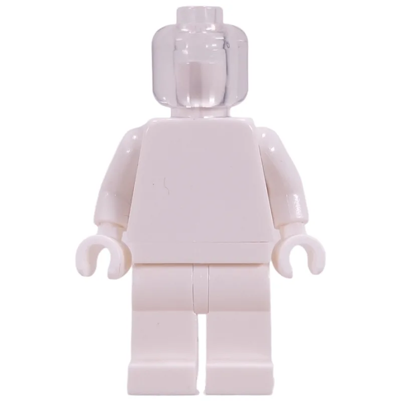 Monochrome, White with Trans-Clear Head — minifigurine LEGO | Brick Broker