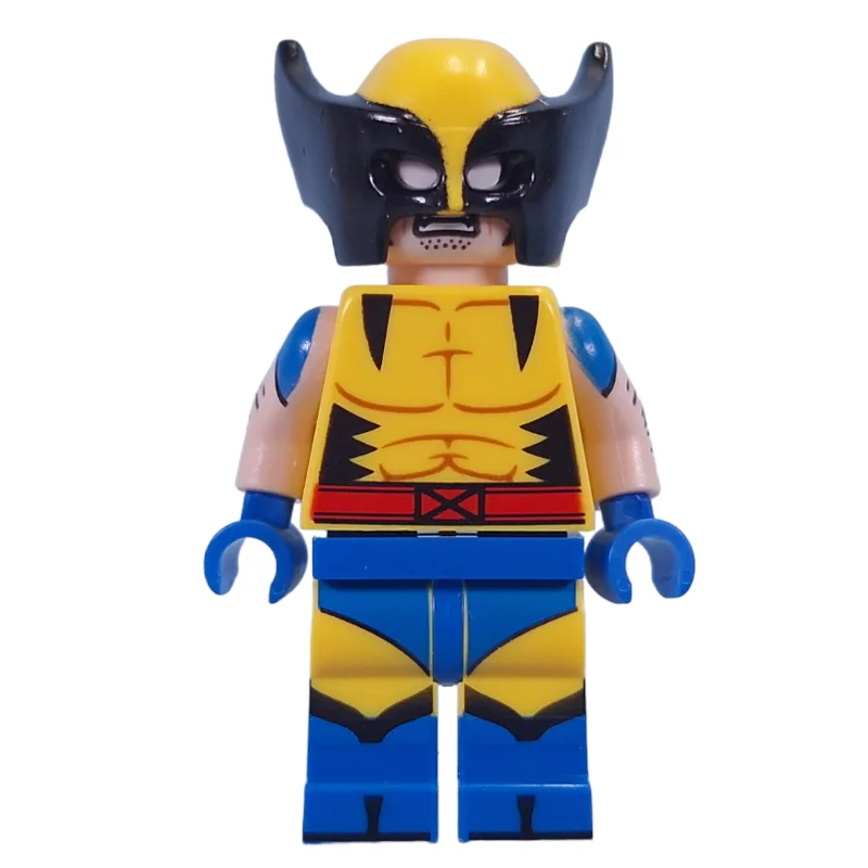 Wolverine, Mask, Yellow X-Men Suit, Printed A… — minifigurine LEGO | Brick Broker
