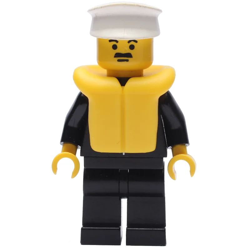 Policeman, Black Suit with Tie and Badge, Whi… — minifigurine LEGO | Brick Broker