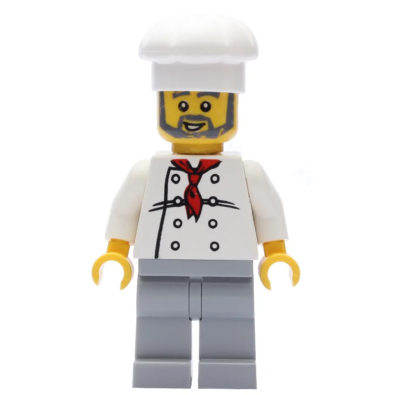 Chef, Red Neckerchief, Light Bluish Gray Legs… — minifigurine LEGO | Brick Broker
