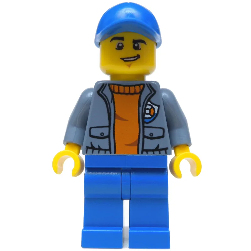 Coast Guard, Open Sand Blue Jacket with Badge… — minifigurine LEGO | Brick Broker